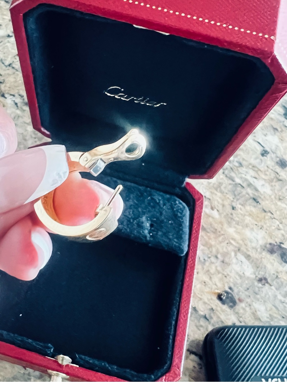 Cartier Gold Love Hoop Earrings - Picture 9 of 11